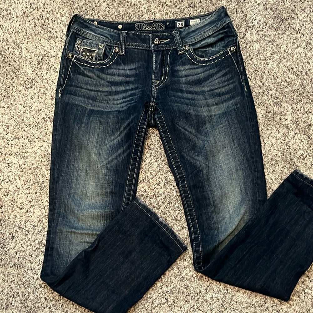 Miss me dark blue skinny jeans